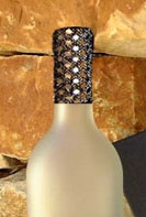 Cheryl Gold drip dickey wine collar